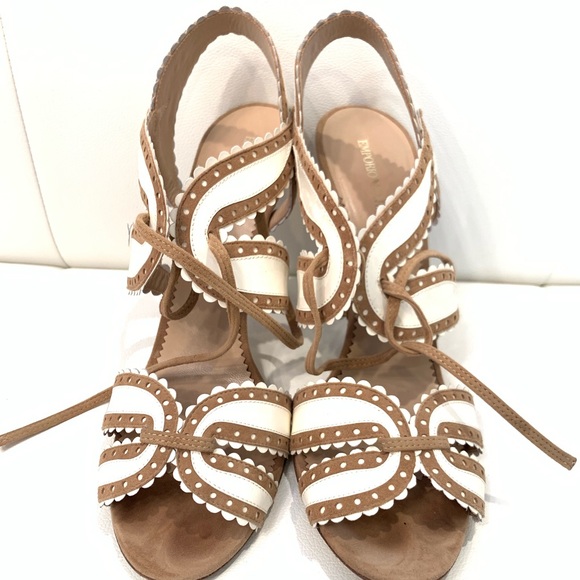 EMPORIO ARMANI Two Tone Sandals Sz 41 - Picture 2 of 8